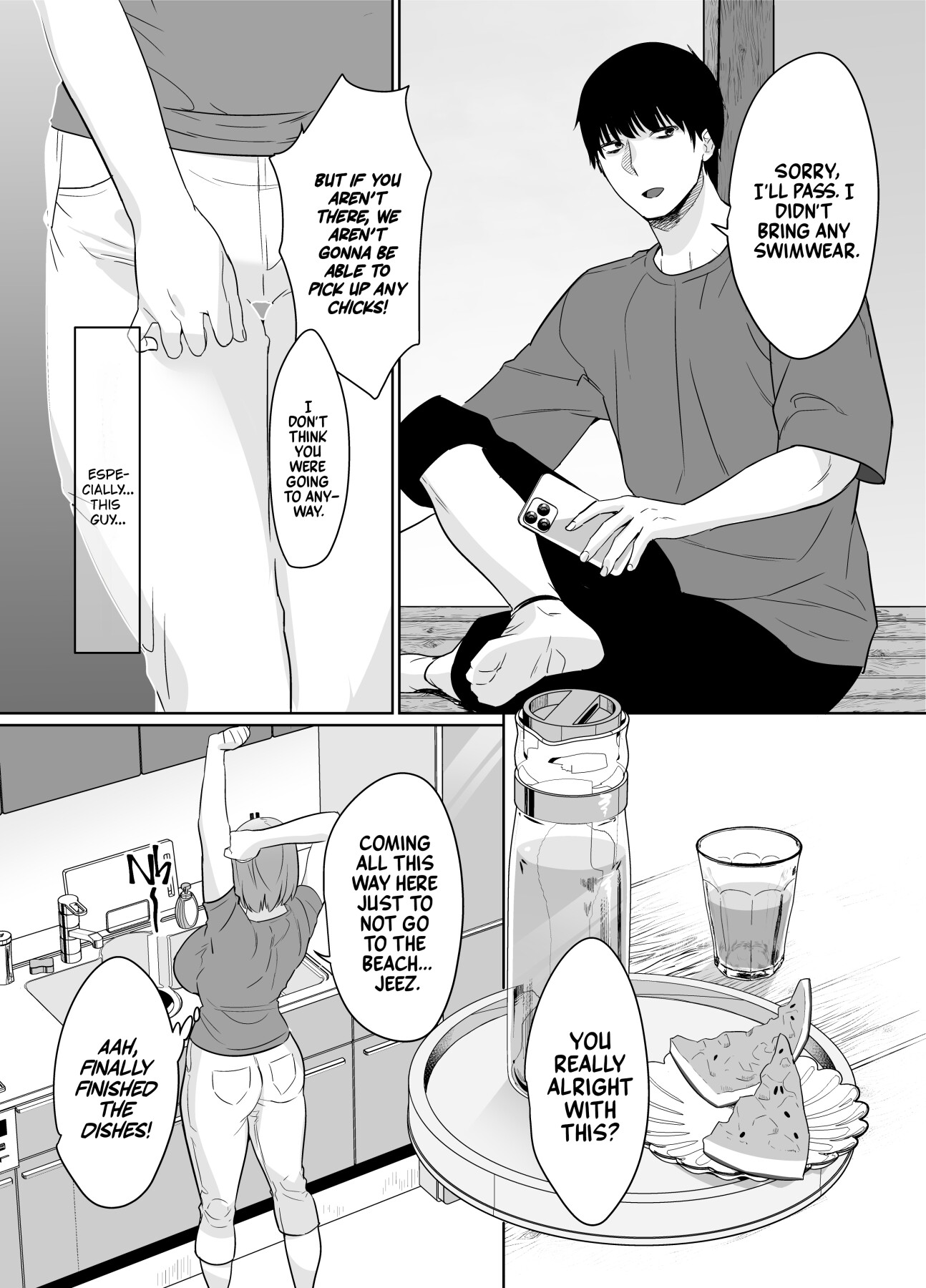 Hentai Manga Comic-Rural, Summer. Hot Sweet Sex with My Friend's Mom-Read-6